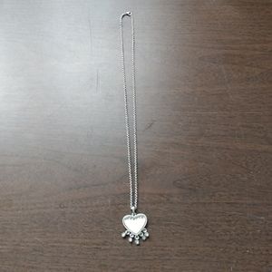 Thick Rope Necklace and a Heart Pendant Charm